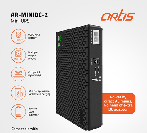 Artis minidc2 mini ups for wifi router modem 8800mah battery supports 9v 12v 1A 1.5A 2A Line Interactive UPS Our Store Artis minidc2 mini ups for wifi router modem 8800mah battery supports 9v 12v 1A 1.5A 2A Line Interactive UPS Our Store